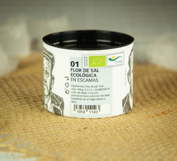 Flor de sal ecológicas en escamas 100gr